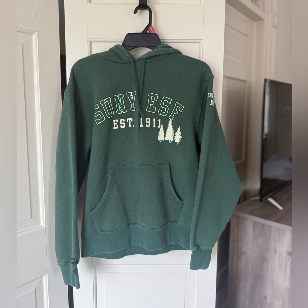 Jansport SUNY green hoodie- women’s small